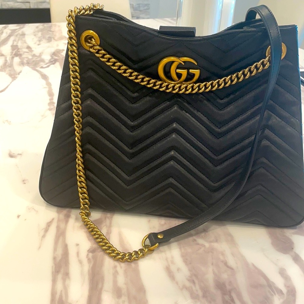 Gucci Marmont Matelasse Chain Tote